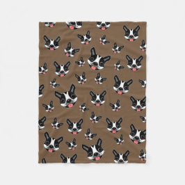 Milo the Boston Terrier Fleecefilt