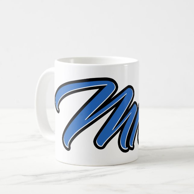 Milo Vorname Name blue Tasse Kaffeetasse Kaffemugg (Framsida vänster)