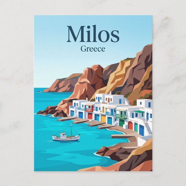Milos Grekland Vykort (Framsida)