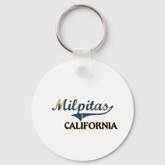 Milpitas California City Classic Nyckelring (Framsida)