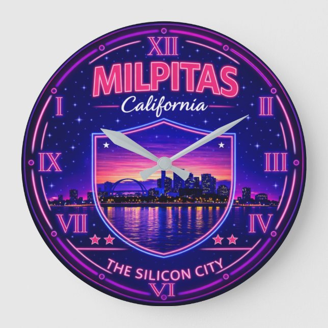 Milpitas California Silicon Valley  Stor Klocka (Framsida)