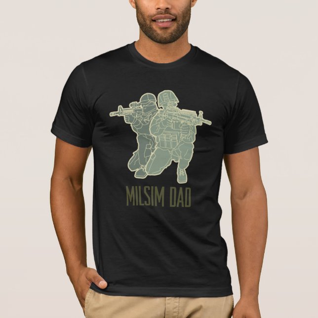 Milsim pappaT-tröja T-shirt (Framsida)