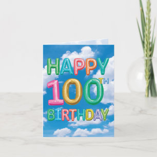 Milstolpar 100 - födelsedag kort