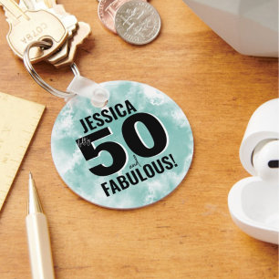 Milstolpe 50-årsdag Fantastisk Nyckelring