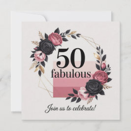 Milstolpe 50:e födelsedag: tankfullt meddelande