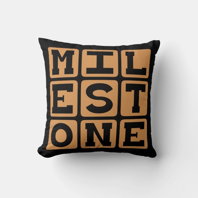 Milstolpe, Betydande Förändring Kudde (Framsida)