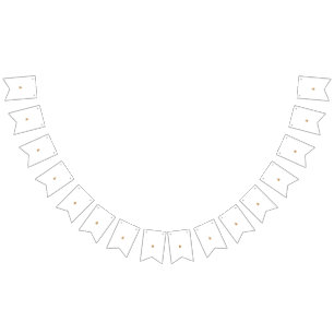 Milstolpe Birthday & Bröllop Bunting Banners Vimplar