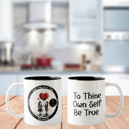 Milstolpe för återställning av anpassningsbar - An Två-Tonad Mugg