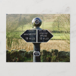 Milstolpe vid Rochdale Canal Vykort