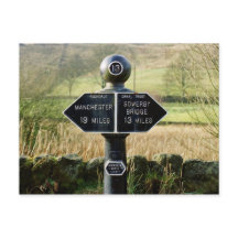 Milstolpe vid Rochdale Canal