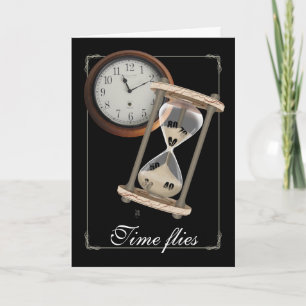 Milstolpefödelsedag - Time flugor Kort