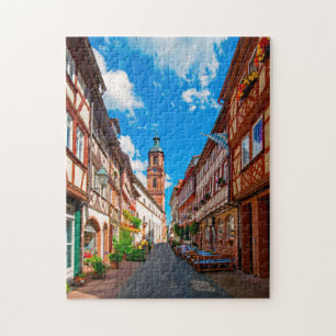 Miltenberg Odenwald Bayern Tyskland. Pussel