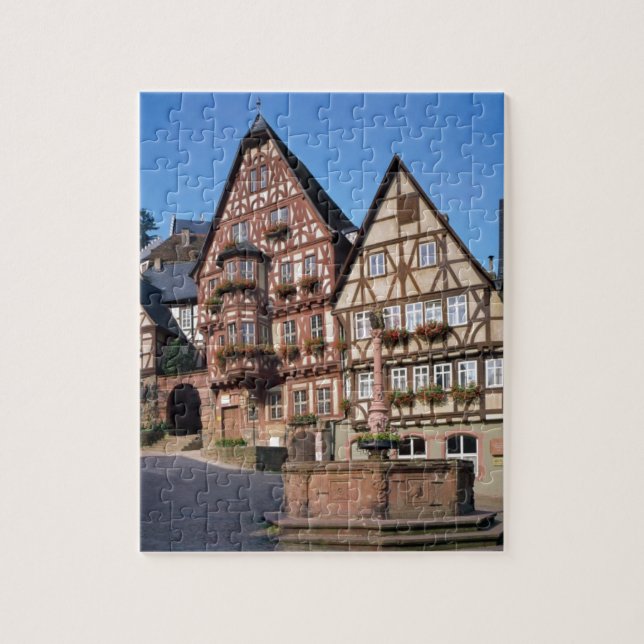 Miltenberg stad, Tyskland Pussel (Vertikal)