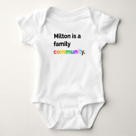 Milton är ett PRIDE i familjen LGBTQ+-kroppsdräkt T Shirt