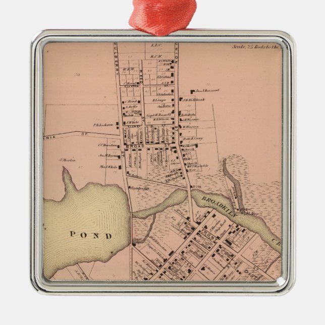 Milton Delaware Julgransprydnad Metall (Framsidan)