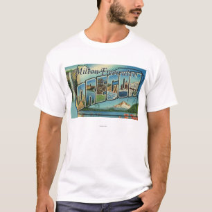 Milton-Freewater Oregon - stora brevplatser Tee