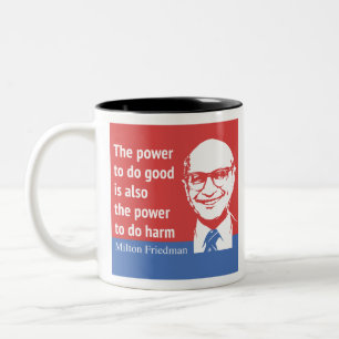 Milton Friedman citationstecken: Driva som gör br Två-Tonad Mugg