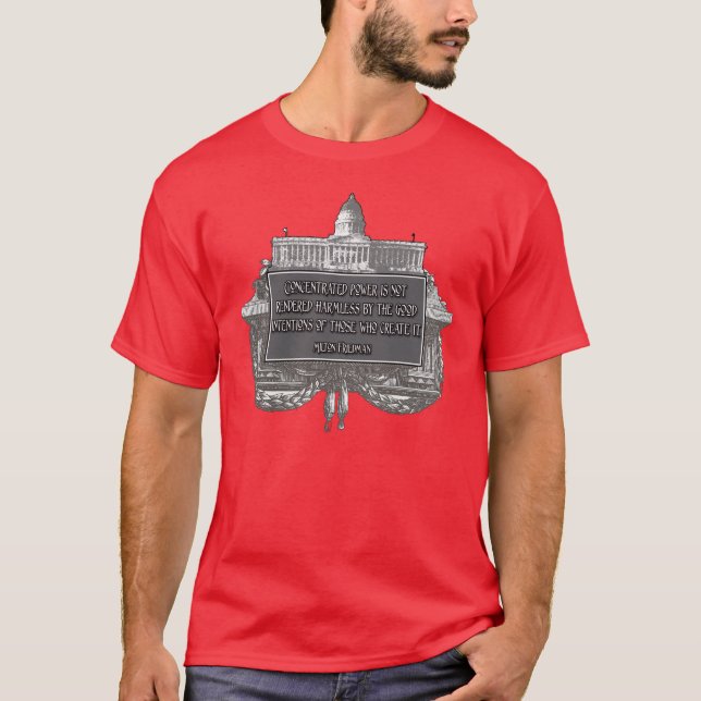 Milton Friedman citationstecken: Koncentrerat T-shirt (Framsida)