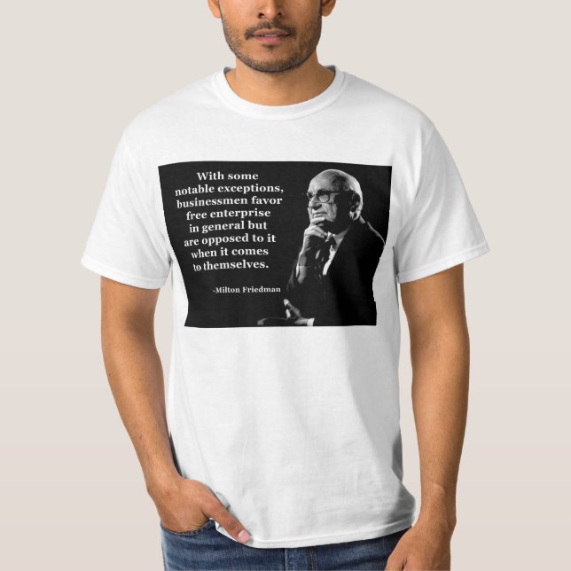 Milton Friedman kumpankapitalism T-shirt (Framsida)