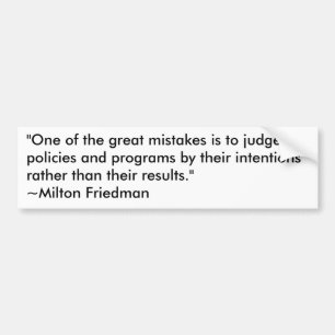 Milton Friedman på regeringsplaner Bildekal