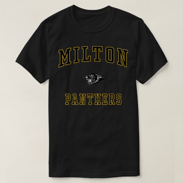 Milton High School Panthers T Shirt (Design framsida)