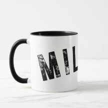 Milton MORSA Giant Rustic Print Mugg