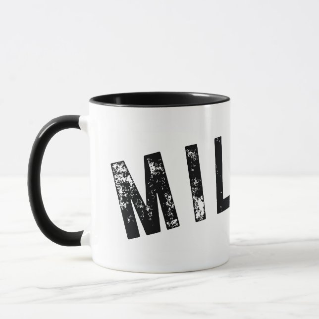 Milton MORSA Giant Rustic Print Mugg (Vänster)