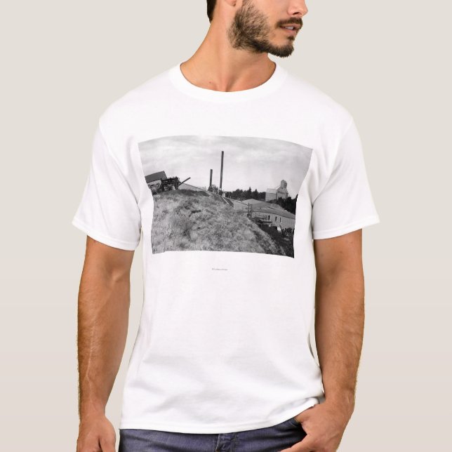 Milton Oregon beskådar av Townhissen fotograferar T-shirt (Framsida)