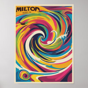 Milton orkan poster den 9 oktober 2024 Florida