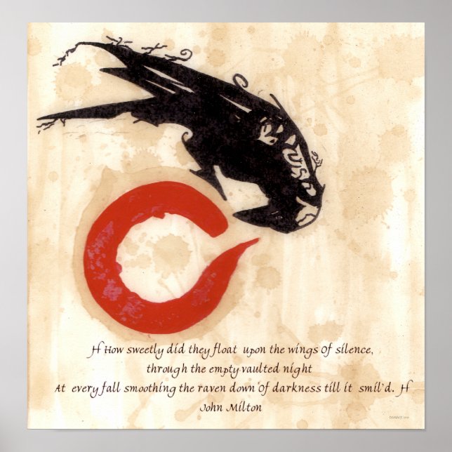 Milton Raven Quote Poster (Framsidan)