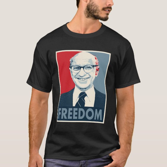 Milton Retro Friedman Graphic T Shirt (Framsida)