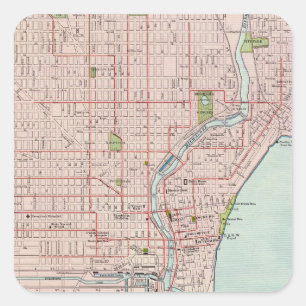 Milwaukee 2 fyrkantigt klistermärke