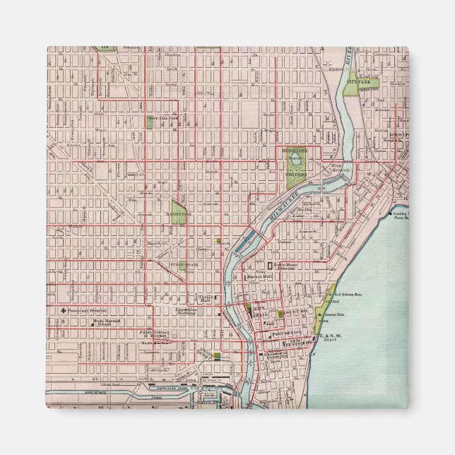 Milwaukee 2 magnet (Framsidan)