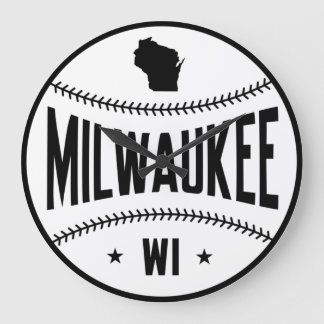 Milwaukee Baseball Clock Stor Klocka