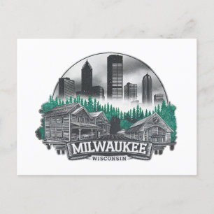 Milwaukee City Wisconsin USA Vykort