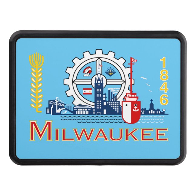 Milwaukee flagga dragkroksskydd (Framsidan)