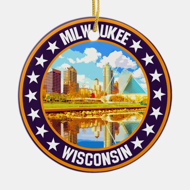 Milwaukee Julgransprydnad Keramik (Framsidan)