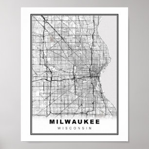 Milwaukee Karta Poster