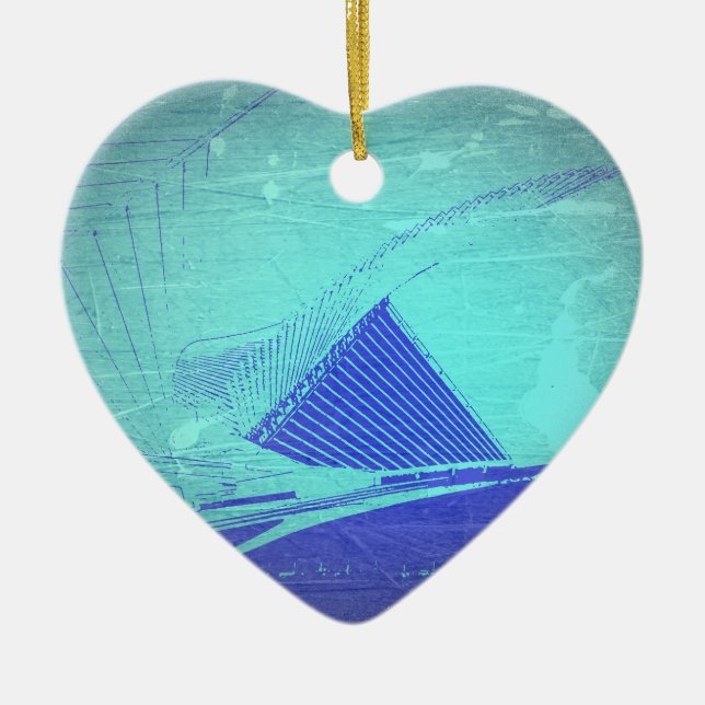 Milwaukee konstmusem julgransprydnad keramik (Framsidan)