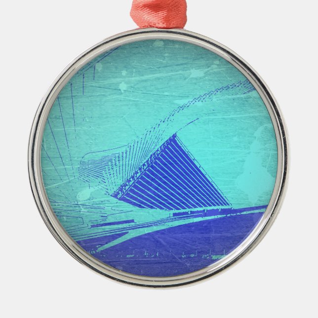 Milwaukee konstmusem julgransprydnad metall (Framsidan)