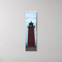Milwaukee Pierhead Lighthouse View Lodrät Canvas