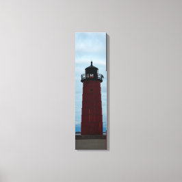 Milwaukee Pierhead Lighthouse View Lodrät Canvas