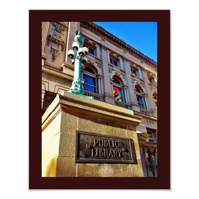 Milwaukee Public Bibliotek Fototryck (Framsidan)
