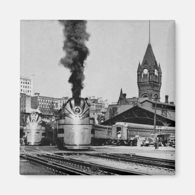 Milwaukee Railroad Milwaukee Station Magnet (Framsidan)