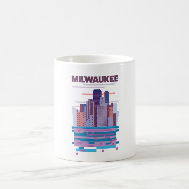 Milwaukee Resa affisch Kaffemugg (Center)
