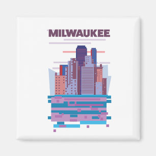 Milwaukee Resa affisch Magnet