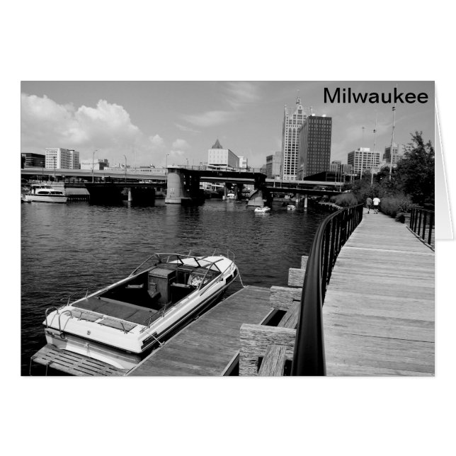 Milwaukee River Hälsningskort (Framsidan Horizontal)
