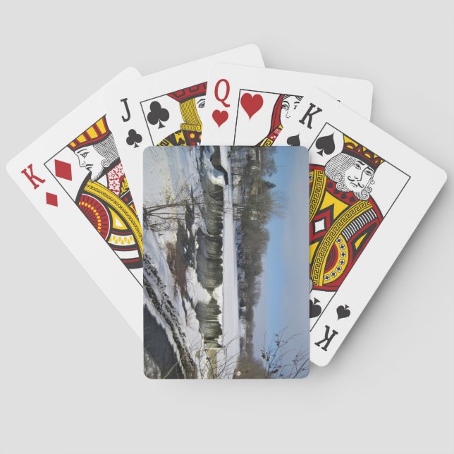 Milwaukee River, Väster Bend, Wisconsin Casinokort (Baksidan)