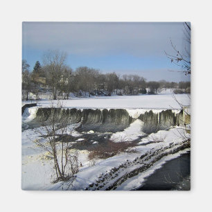 Milwaukee River, Väster Bend, Wisconsin Magnet