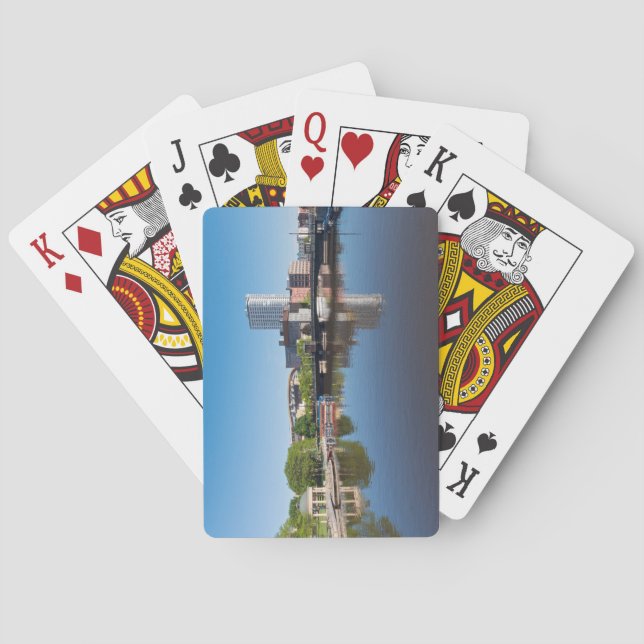 Milwaukee riverfront och gatubro casinokort (Baksidan)